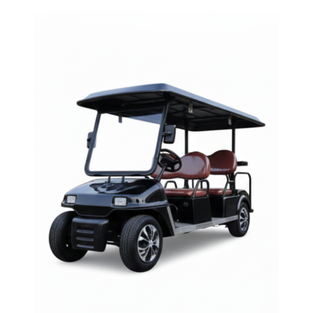 4 Seater E Golf Cart - Color: Black