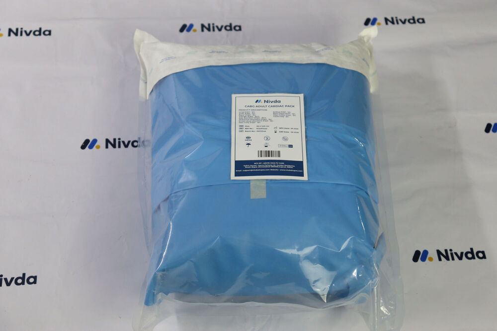 Cardiac Surgery Drape Kit - Tear-resistant, Fluid-repellent Non-woven Material | Fenestrated Design, Integrated Fluid Collection Pouches, Sterile And Single-use