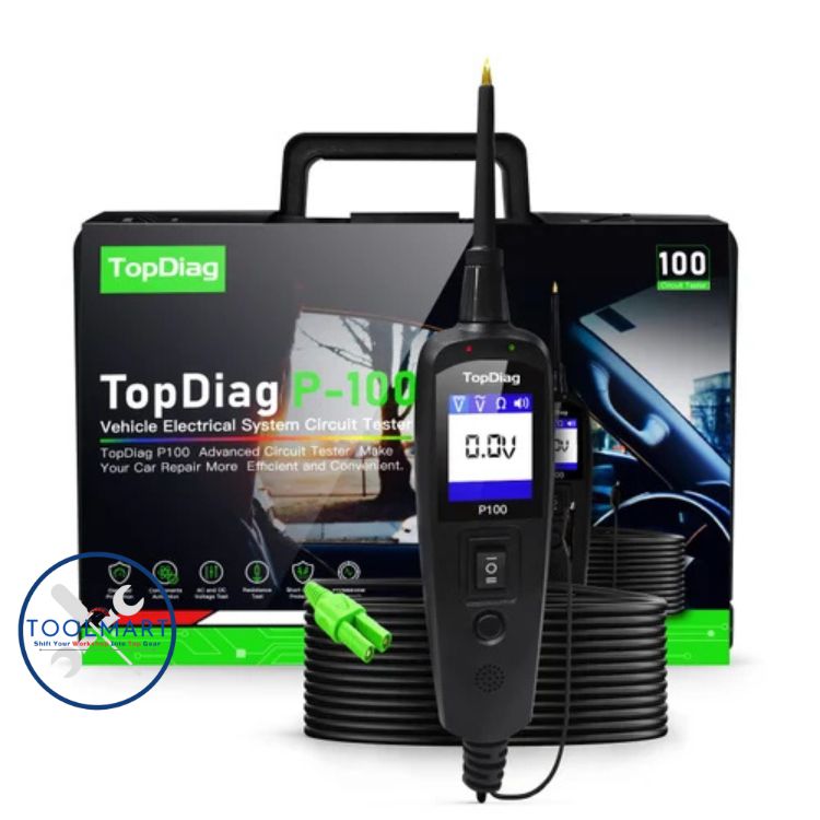 100 P Top Diag Car Scanner - Color: Black