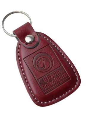 Leather keychain