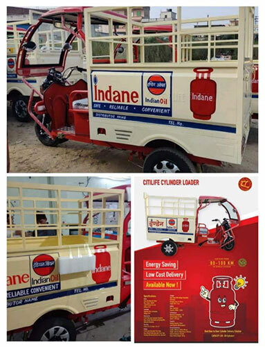 E-Cart For Gas Cylinder Purposes