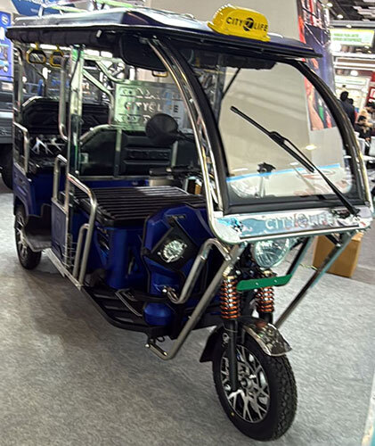 Li-eco Model In Lithiu Ion Battery Passenger E-Rickshaw