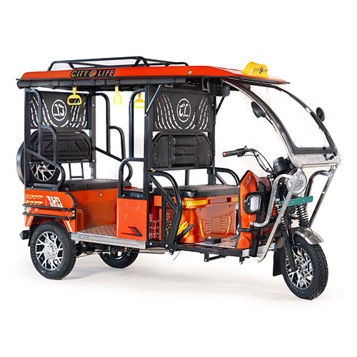 E-force Passenger E-Rickshaw Model In 5 Batteries In Lead Acid Batteries In 60volt