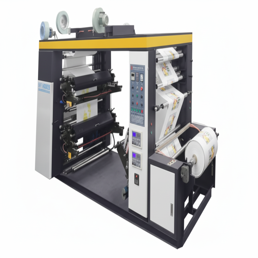 Flexo printing machine two colour 