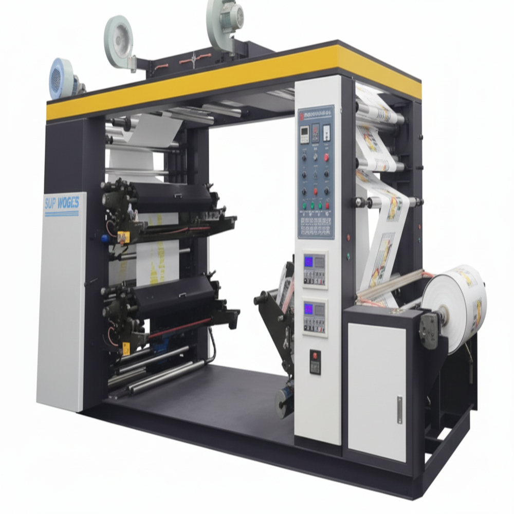Flexo printing machine two colour 