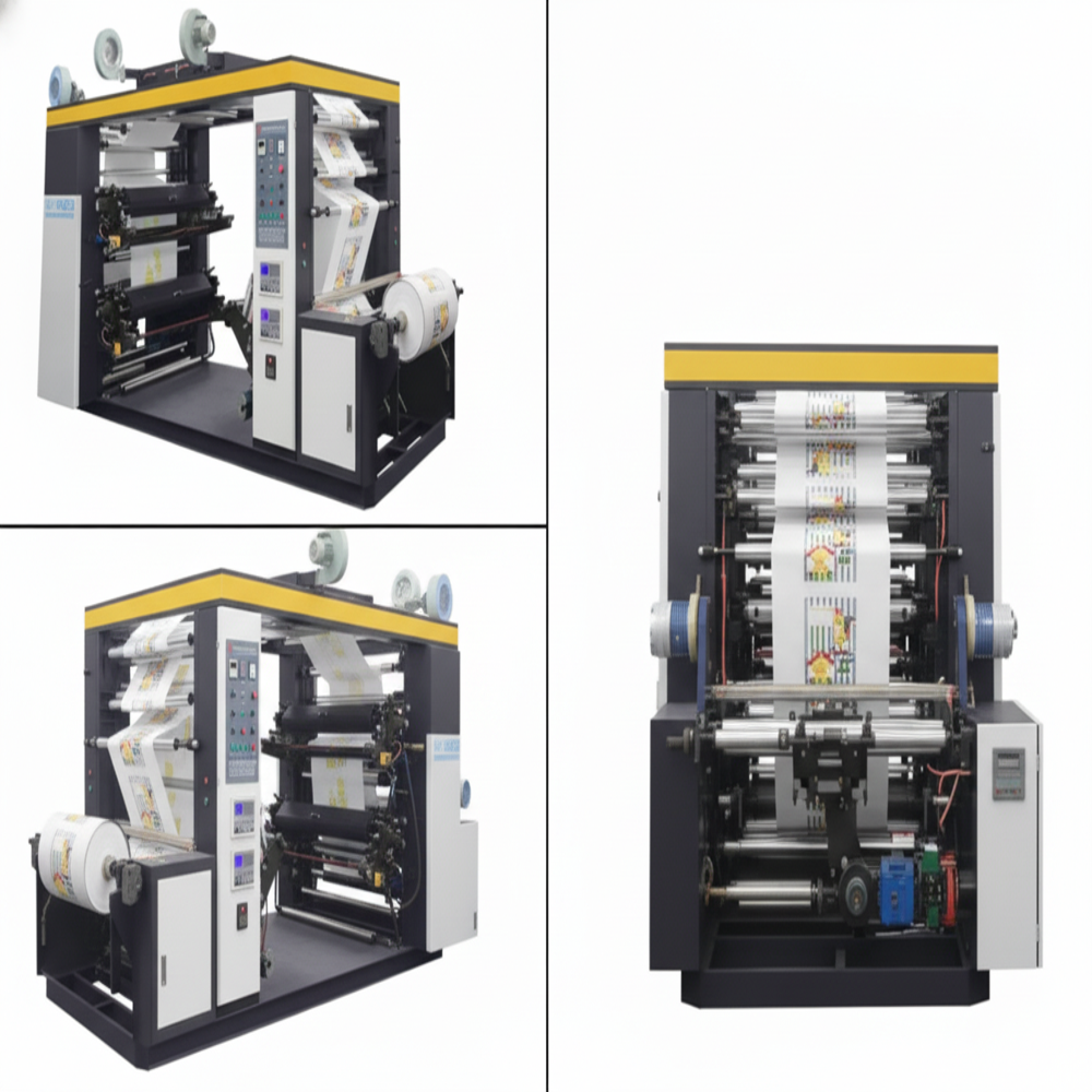 Flexo printing machine two colour 