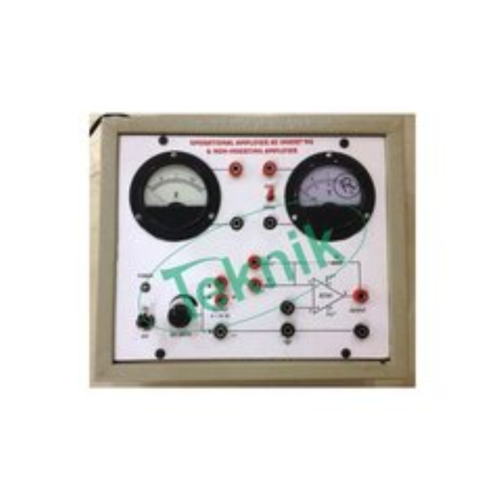 Operational Amplifier As Inverting, Non-inverting, Unity Gain Amplifier & Frequency Response With Analog Voltmeter - Color: White Grey