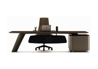 Office Table With Storage Unit - Assembly: No Assembly Required