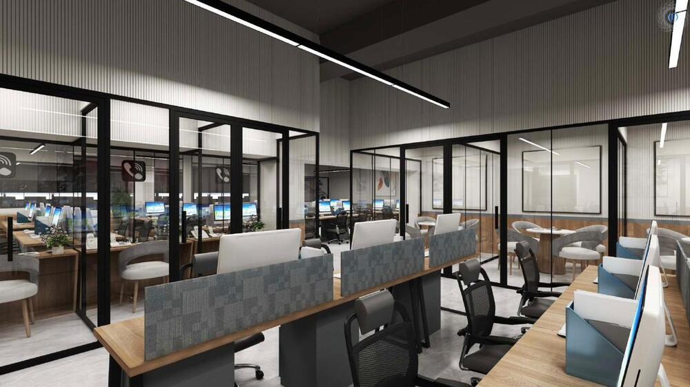 Modern Office Workstation By Omnific Fitouts Llp