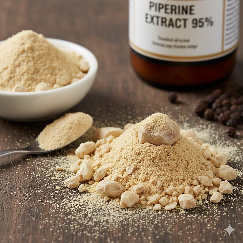 Herbomx Piperine Extract 95% Powder - Color: Light Yellow