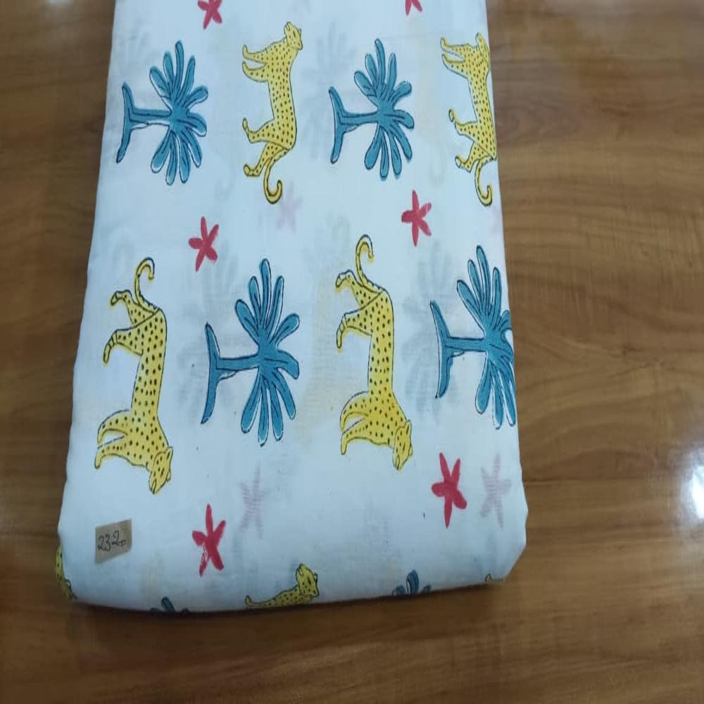 Beautiful Hand Block printed cotton Fabric