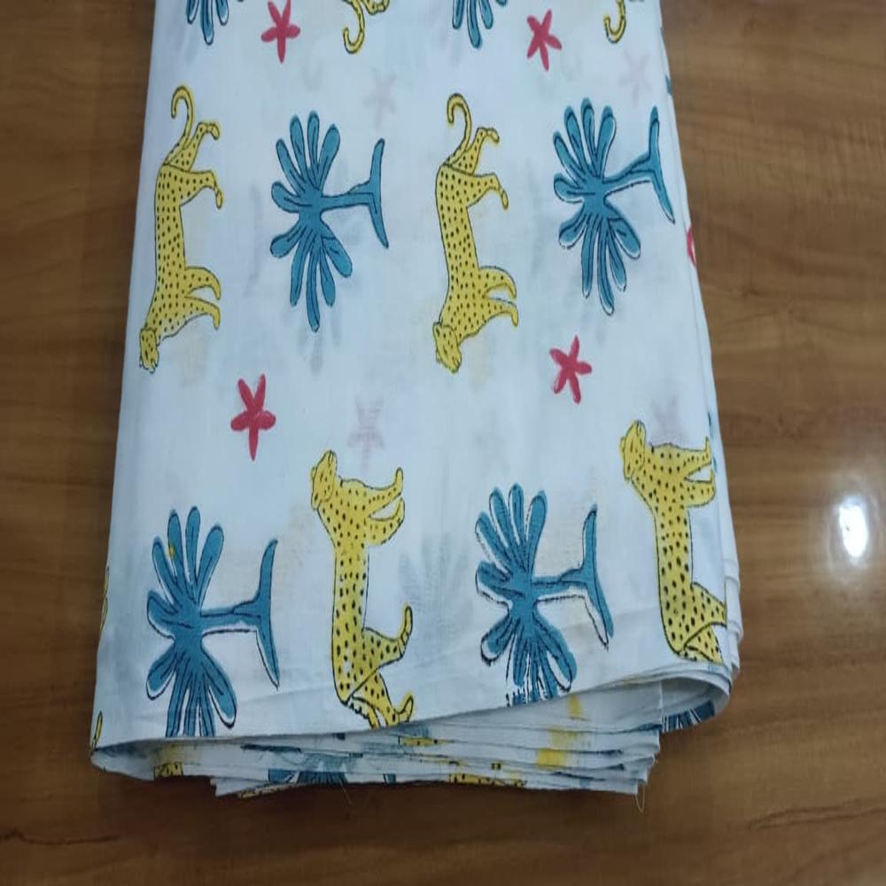 Beautiful Hand Block printed cotton Fabric