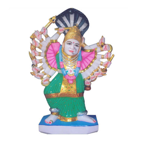 Light Weight Goddess Saptashrungi Mata Marble Statue