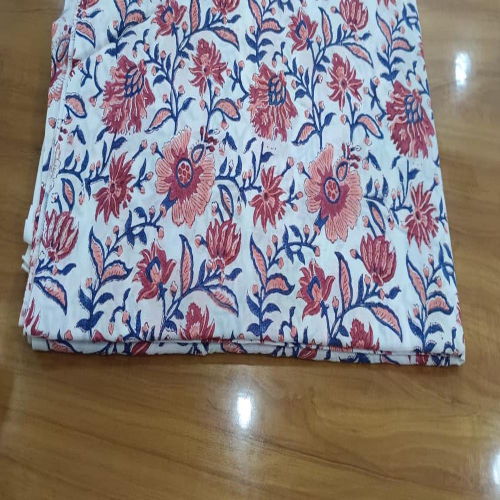 Jaipuri Hand Block Printed Fabric - Attributes: Colourfastness