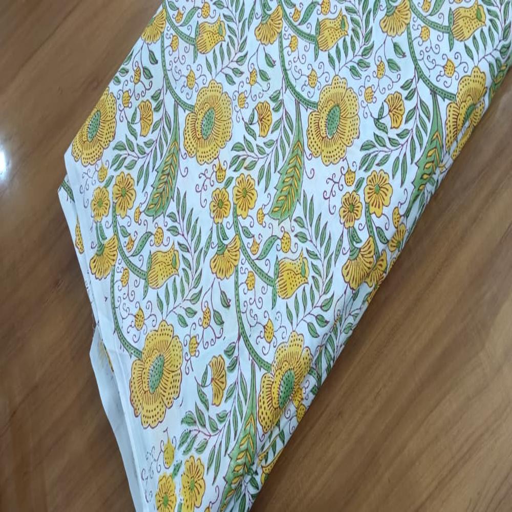 Hand Block Printed Fabric - Attributes: Washable