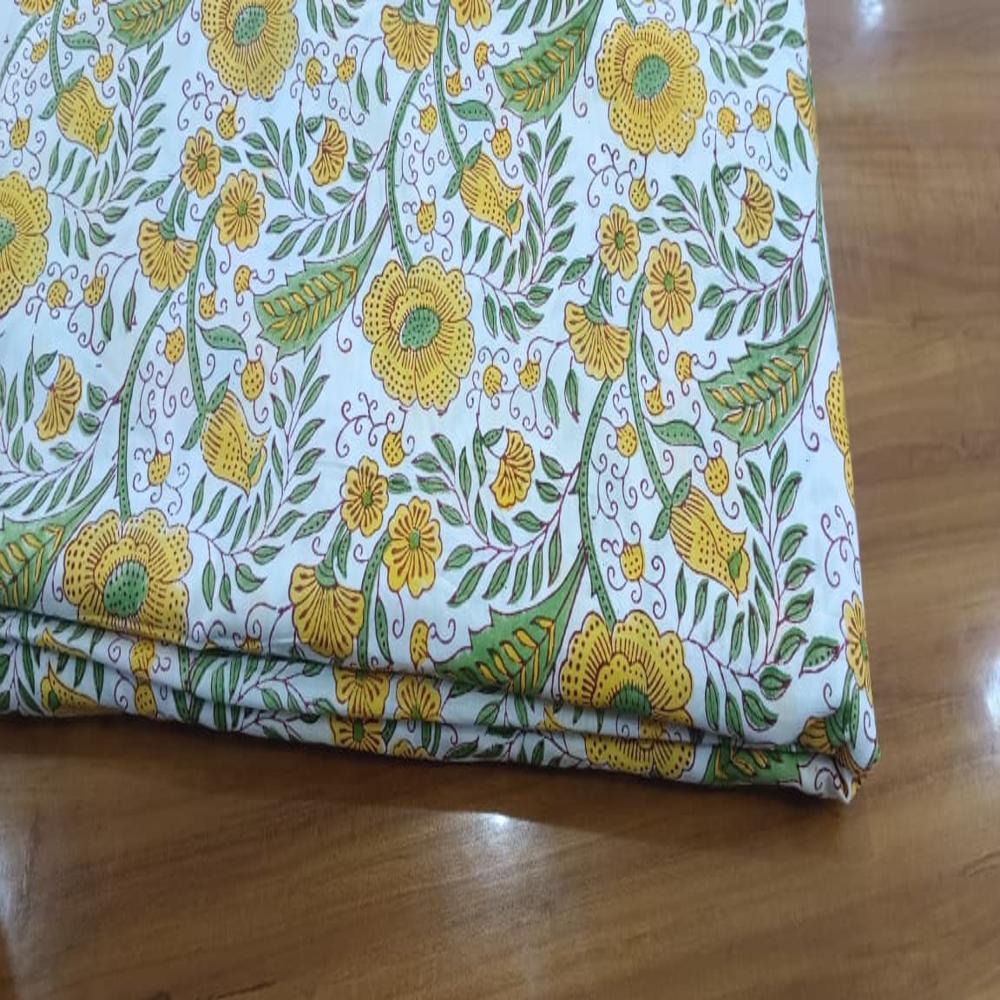 Hand Block Printed Fabric - Attributes: Washable