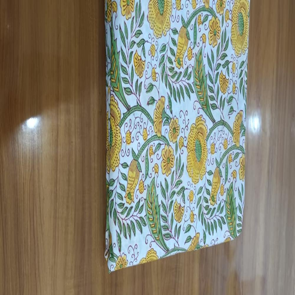 Hand Block Printed Fabric - Attributes: Washable