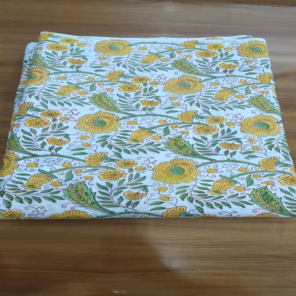 Hand Block Printed Fabric - Attributes: Washable