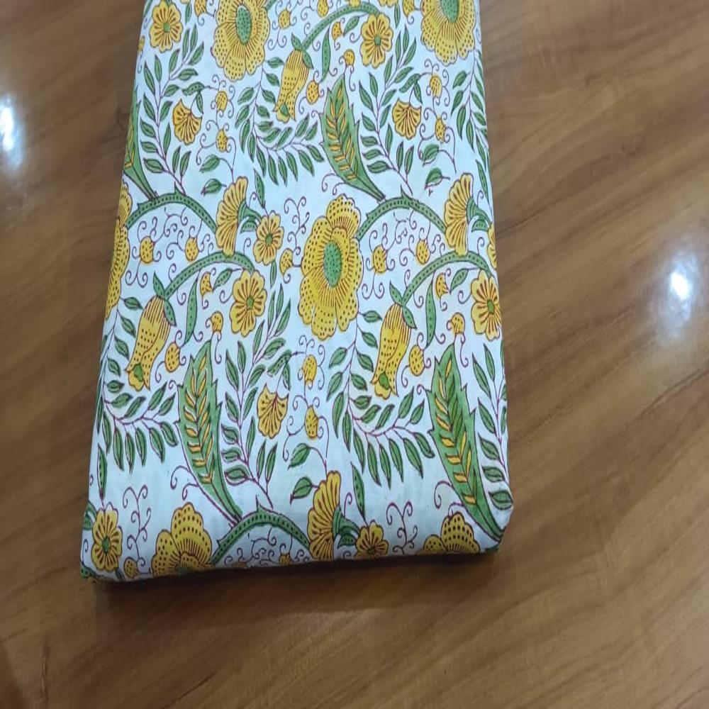 Hand Block Printed Fabric - Attributes: Washable