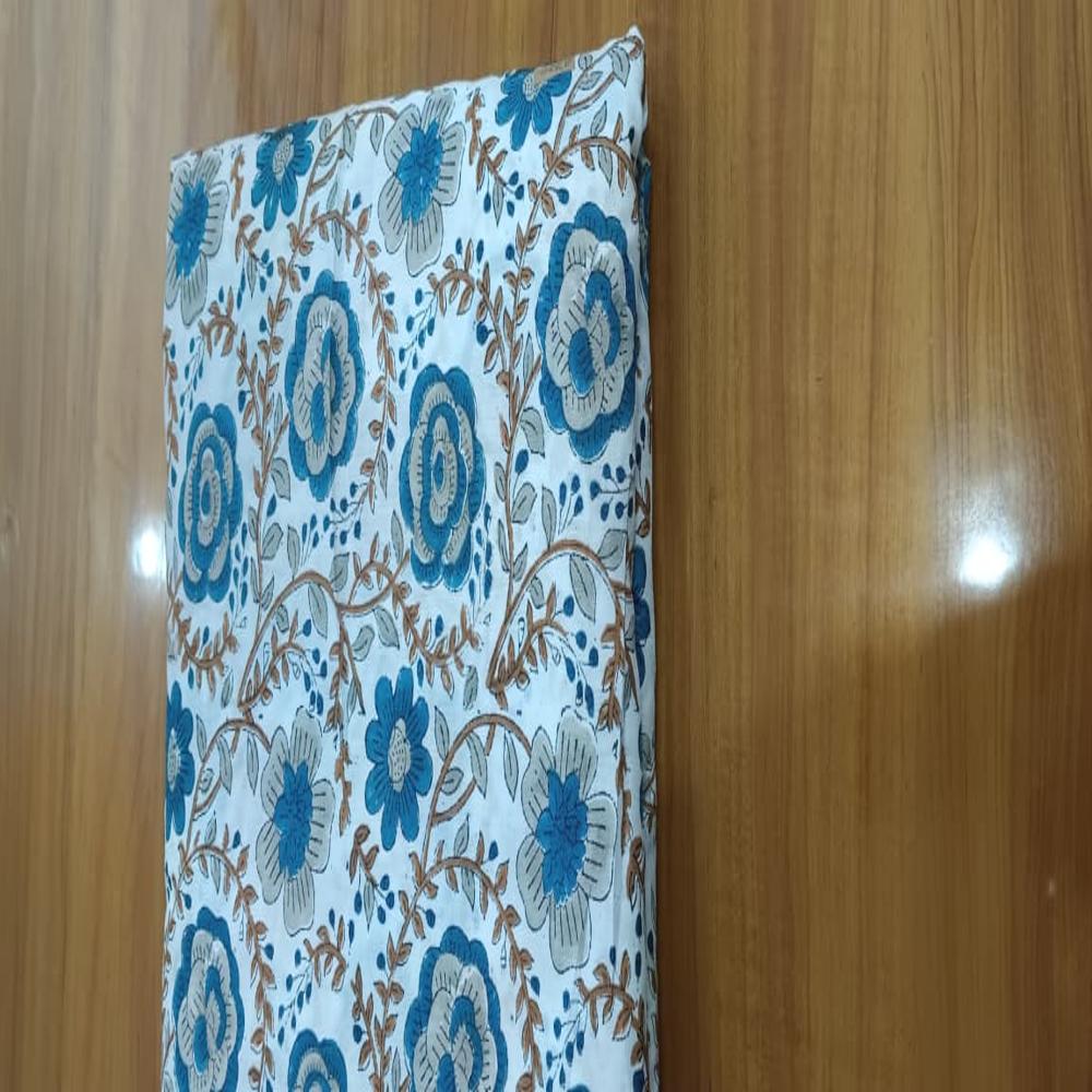 Jaipuri Hand Block Printed Cotton Fabric