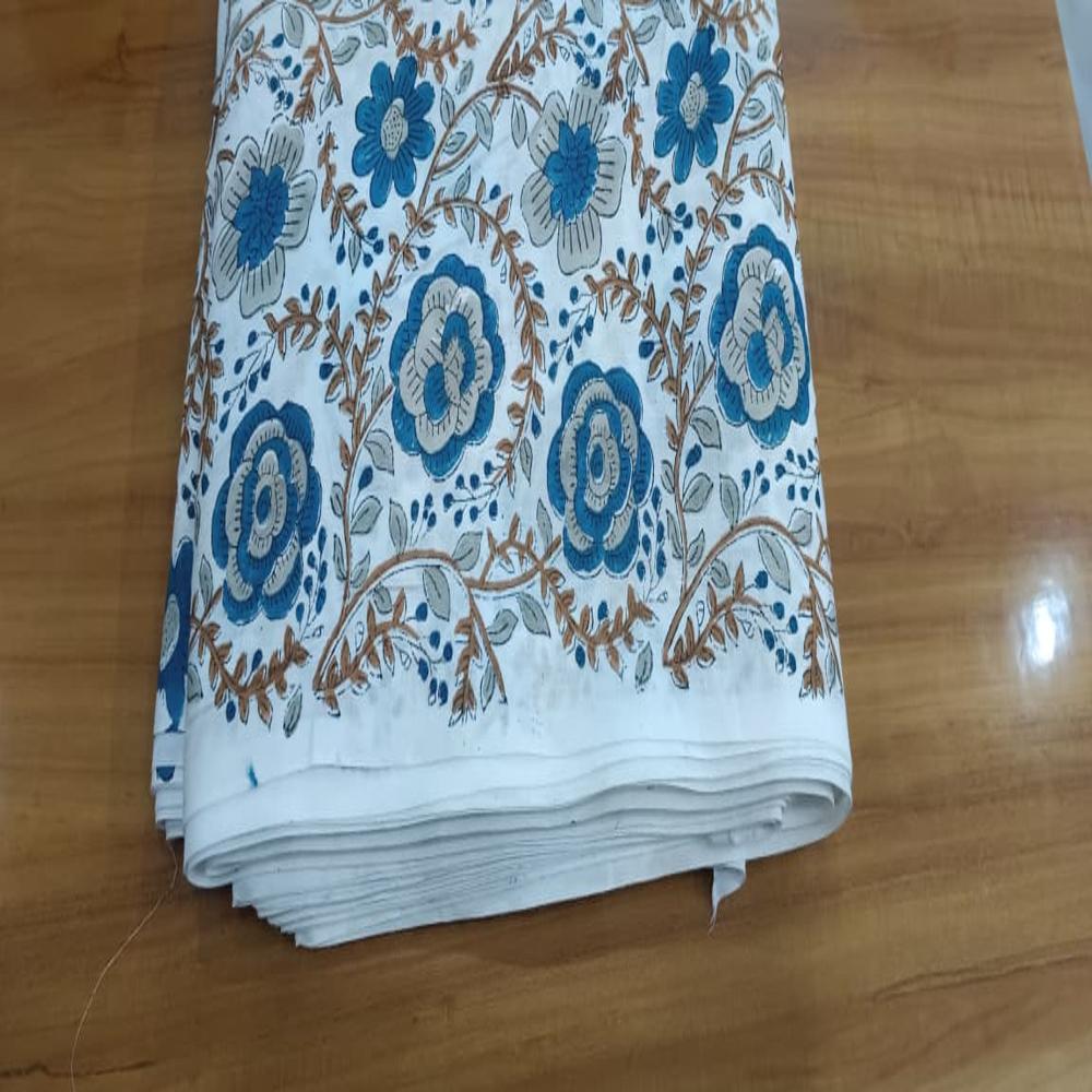 Jaipuri Hand Block Printed Cotton Fabric