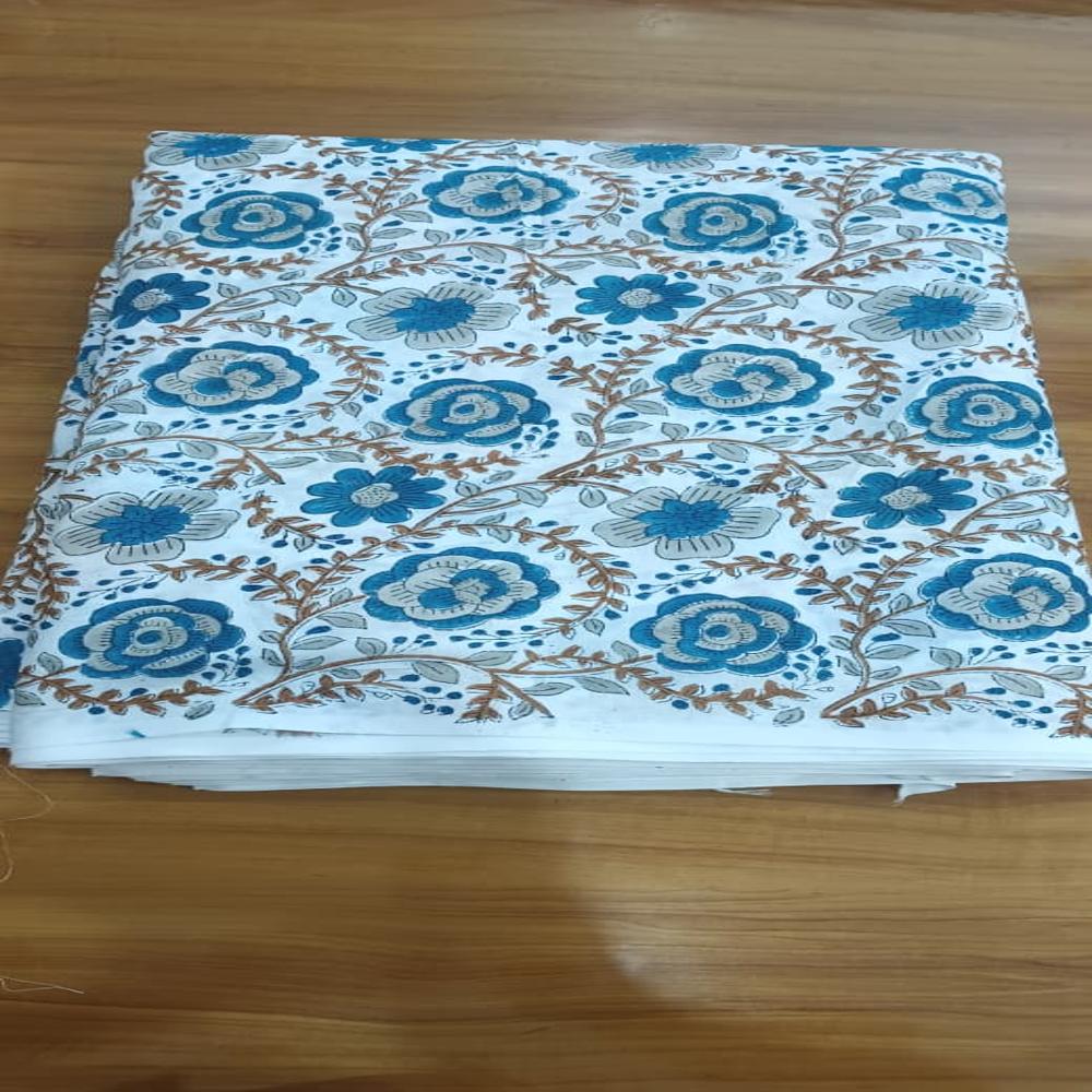 Jaipuri Hand Block Printed Cotton Fabric