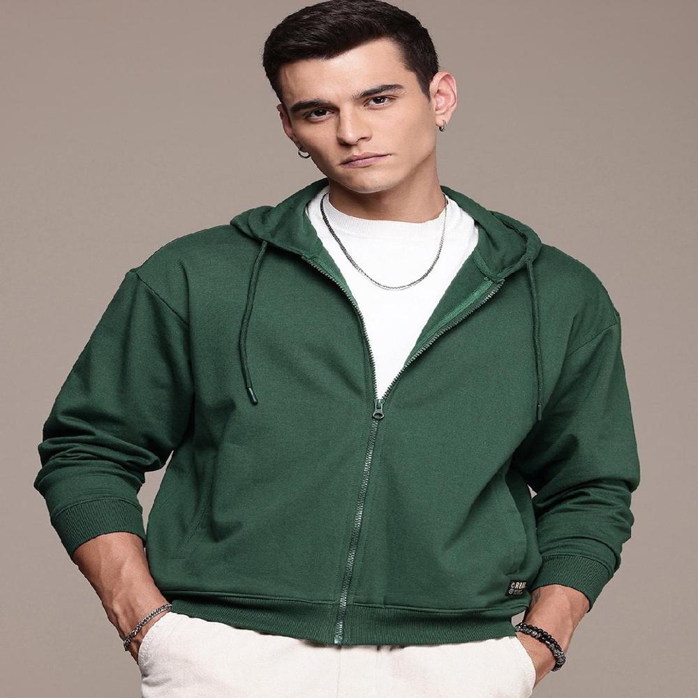 M11447 Mens Hooded Full Zipper n Pullover Sweatshirts