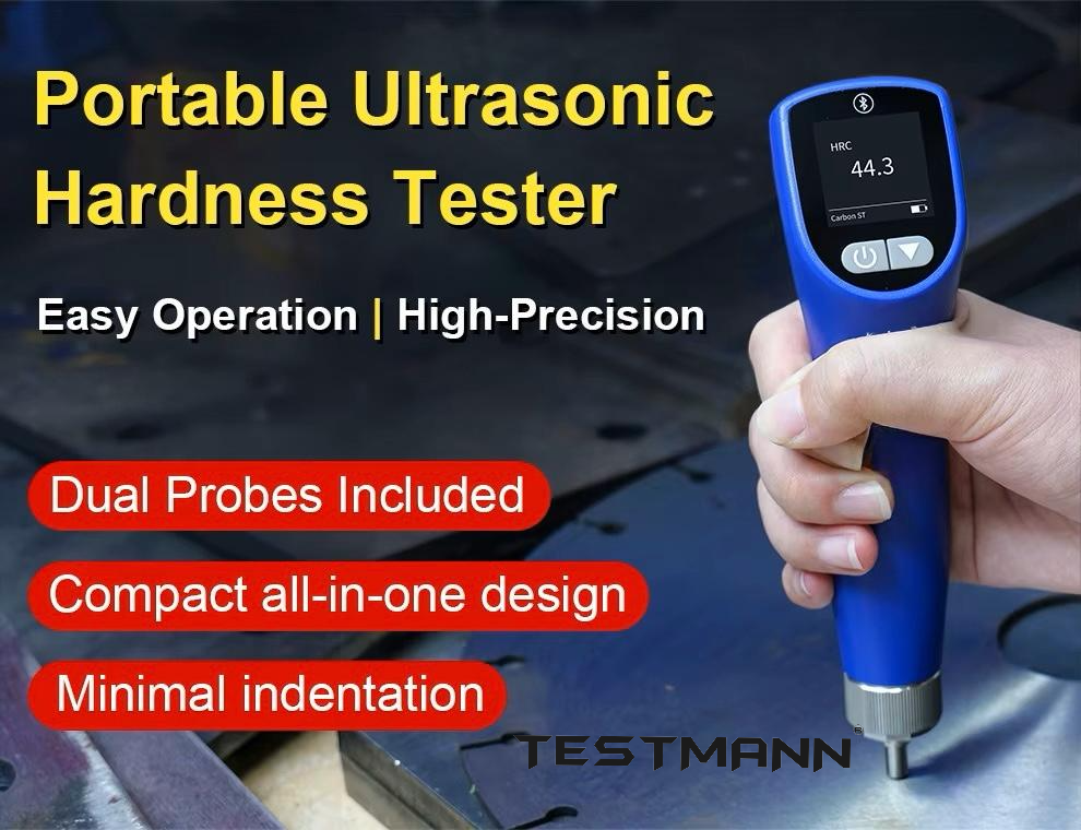 Ultrasonic Hardness Tester (uci) - Uht-1038 With Data Storage And Mobile App - Color: Blue