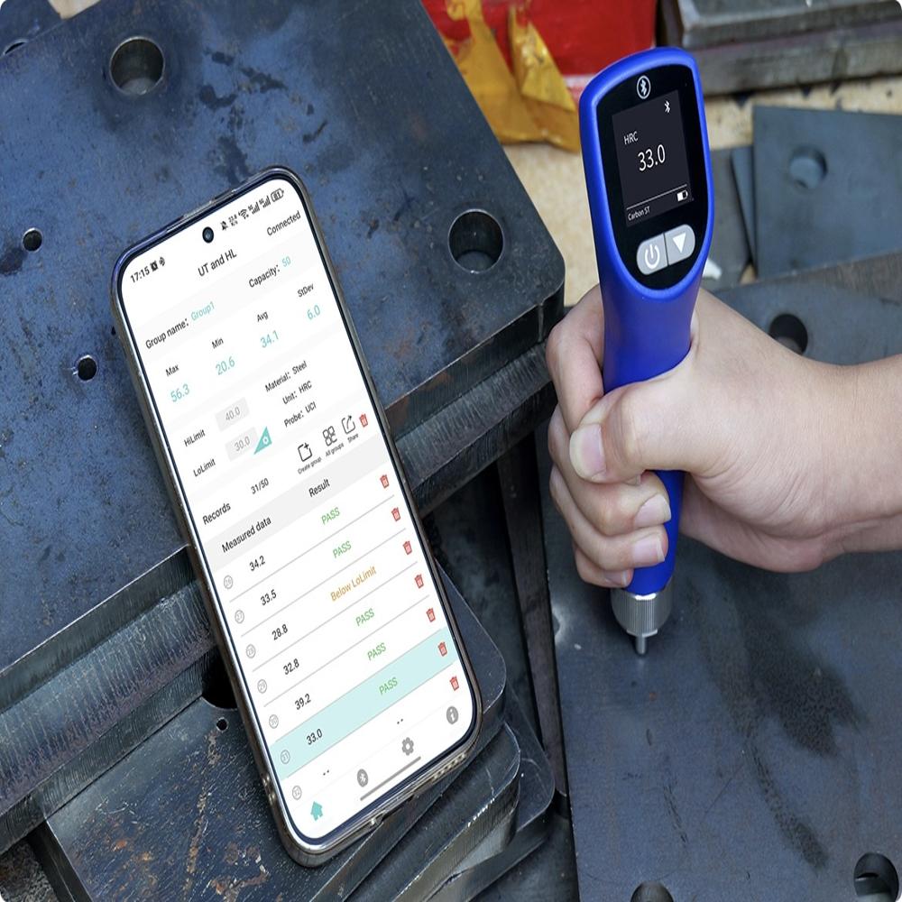 Ultrasonic Hardness Tester (UCI) - UHT-1038 With Data Storage And Mobile App