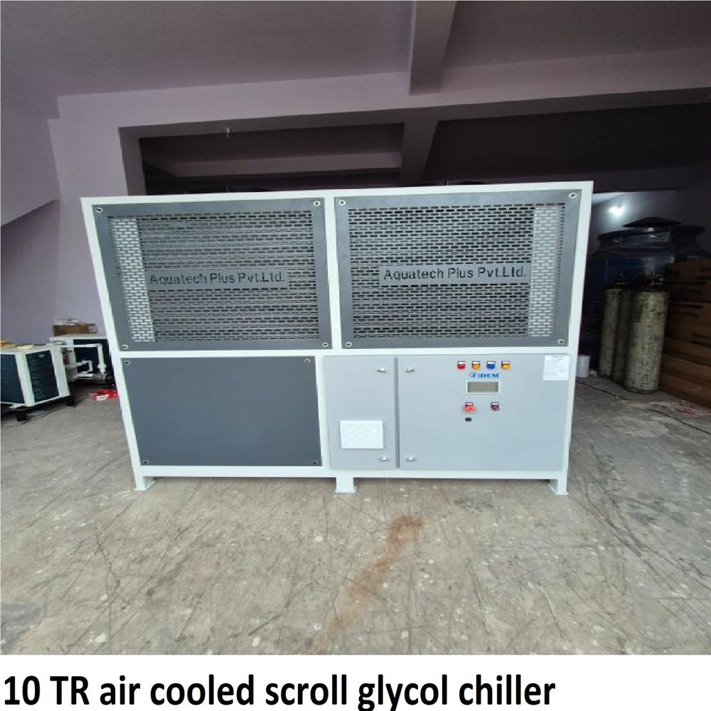 10 TR air cooled scroll glycol chiller