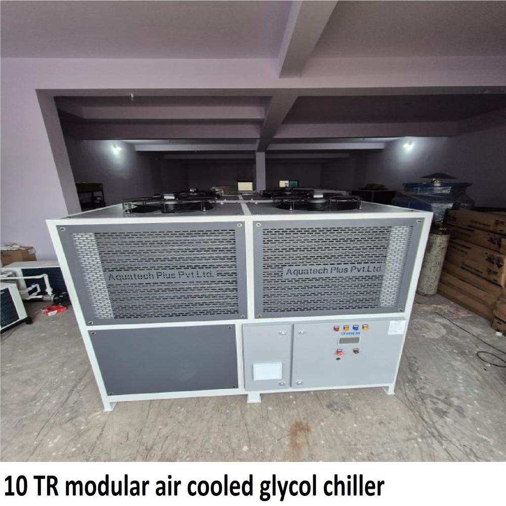 10 TR modular air cooled glycol chiller