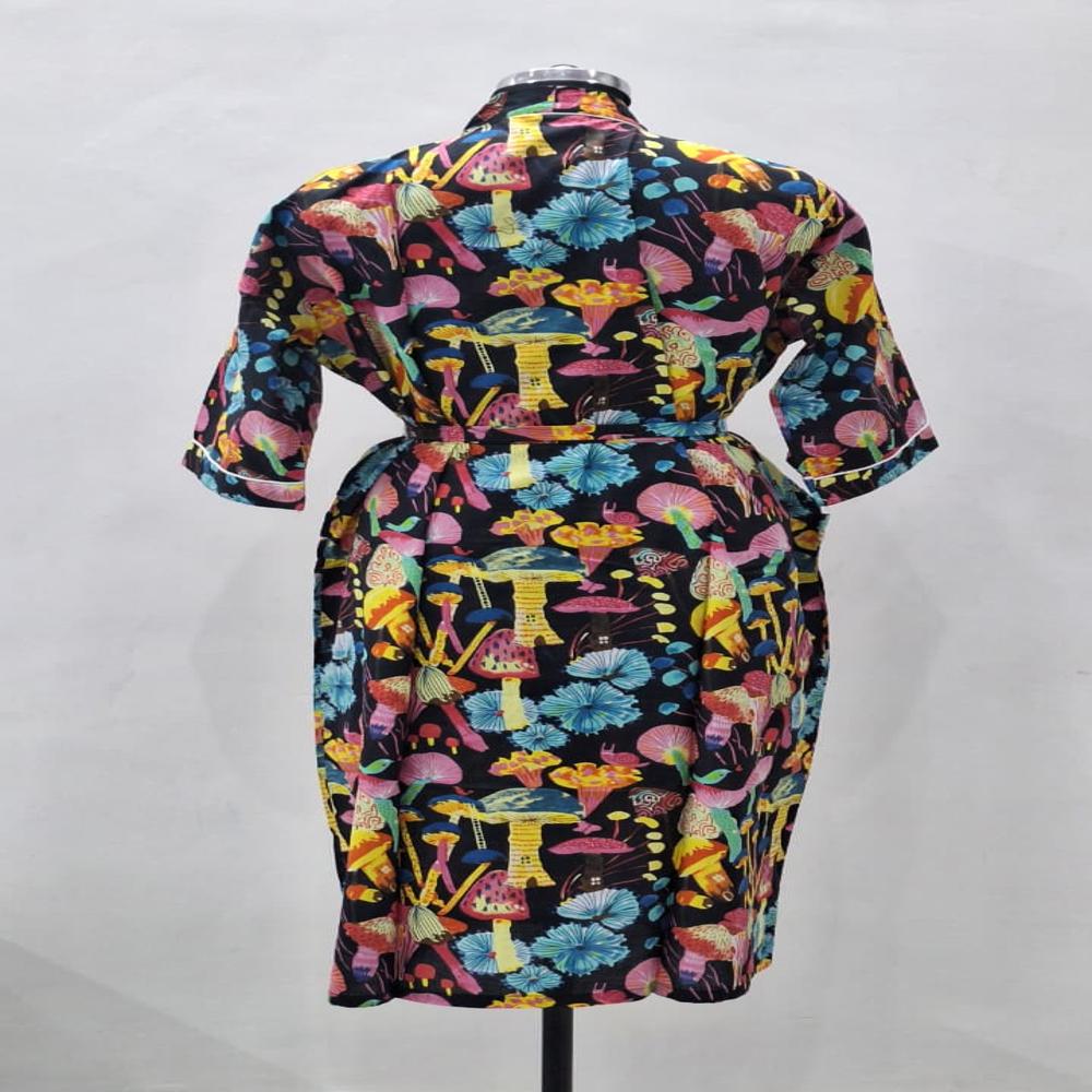 Hand Block Printed Bathrobe