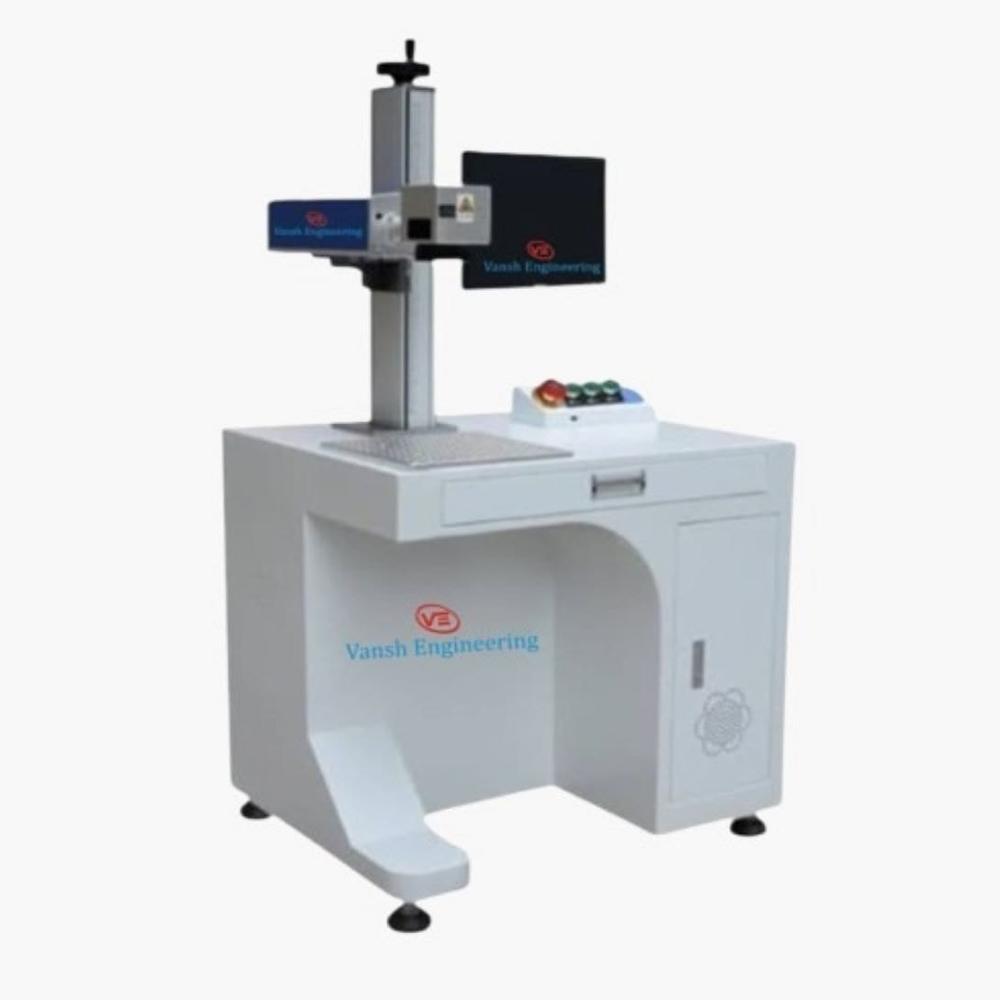 Fiber Laser Marking Engraving Machine - Color: White