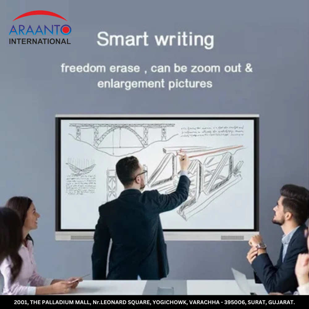 75-inch Interactive Touch-sensitive Flat Panel - Color: Black