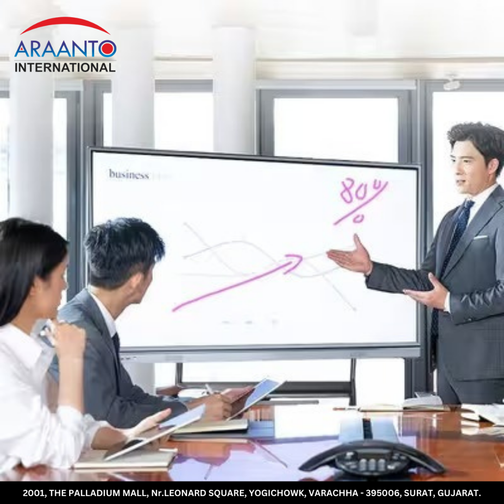 75-inch Interactive Touch-sensitive Flat Panel - Color: Black