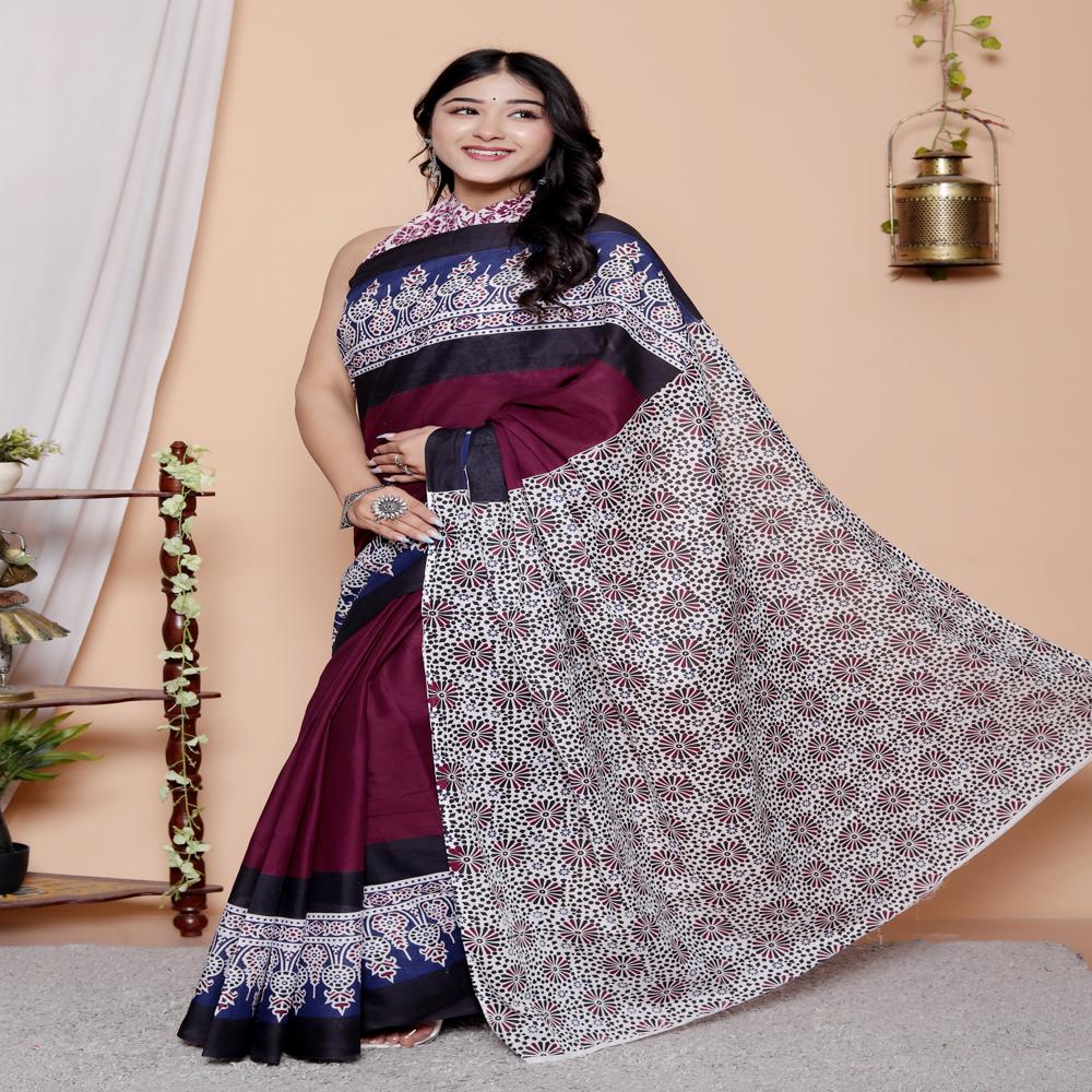 Cotton MulMul Saree
