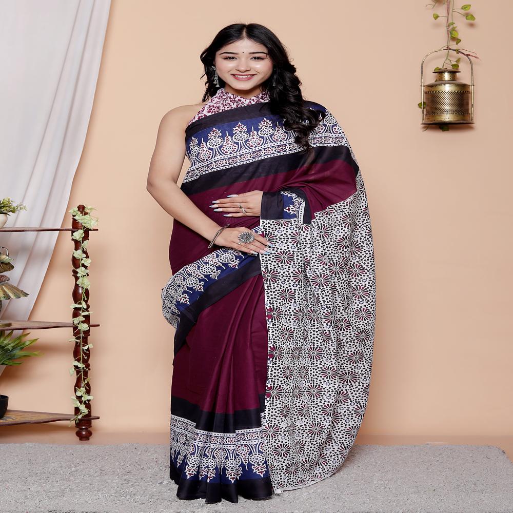 Cotton MulMul Saree