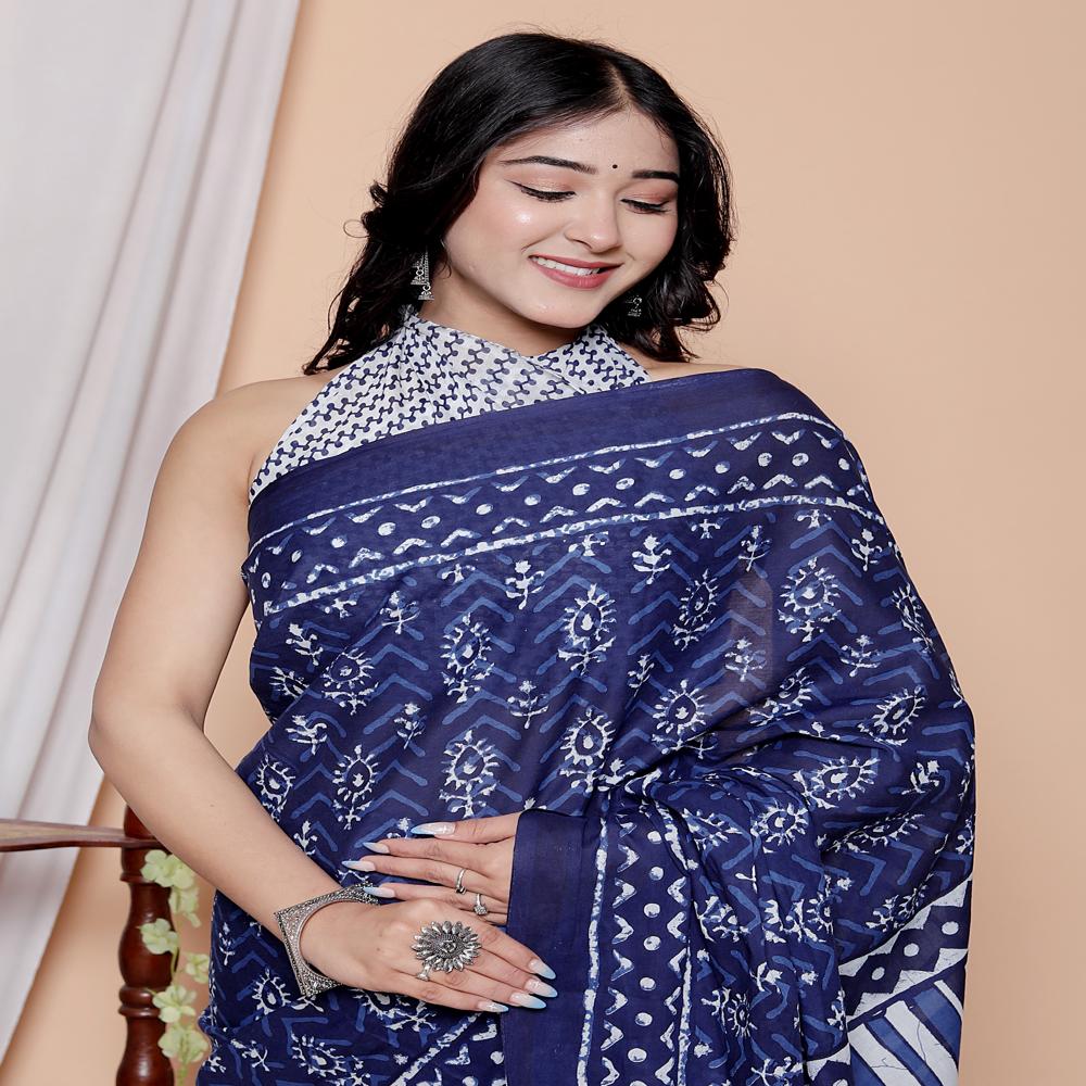 cotton mulmul saree