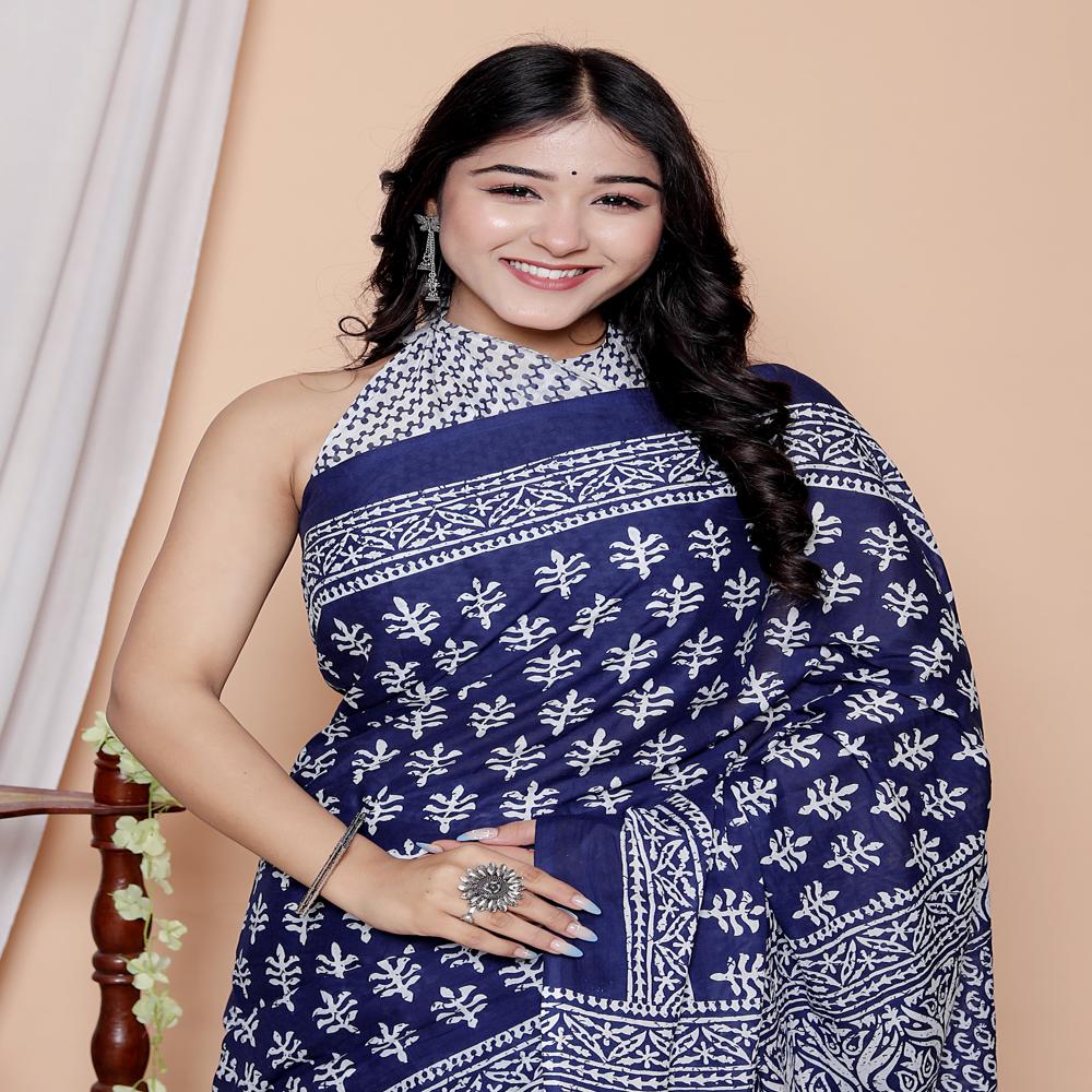 Cotton Mulmul Saree