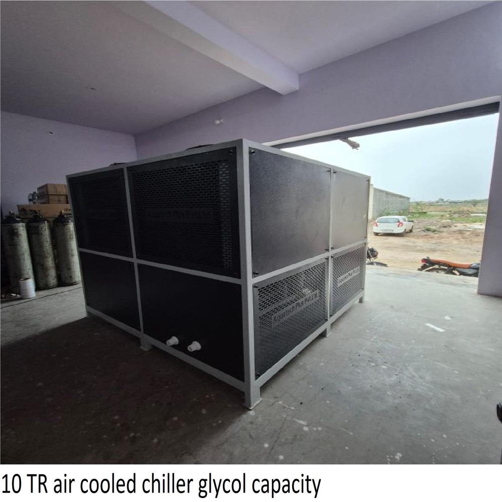 10 TR air cooled chiller glycol capacity