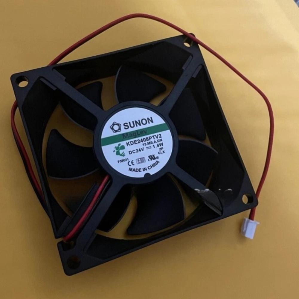 SUNON KDE2408PTV2 8025mm DC 24V 1.4W Ball Bearing Industrial inverter 2pin Axial Cooling Fan