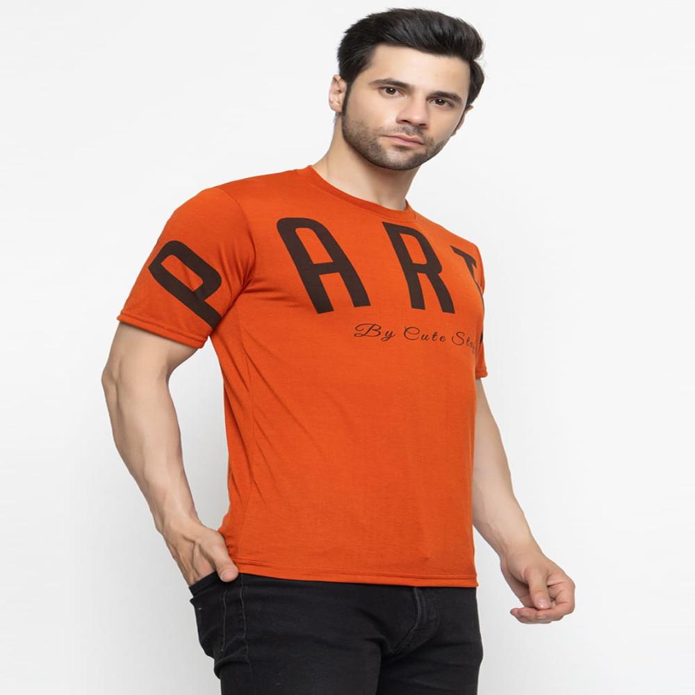 Men't printer round neck  T-shirt