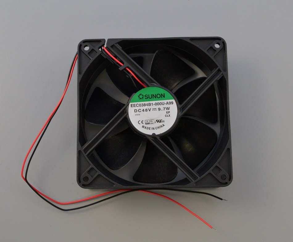 SUNON EEC0384B1-000U-A99 48V DC 9.7W 8038mm Plastic Ball Bearing Industrial Axial Cooling Fan
