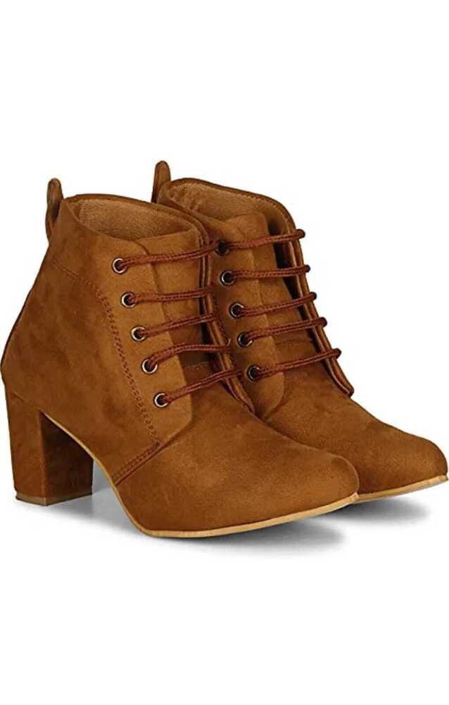 Brown Color Women Leather Boot