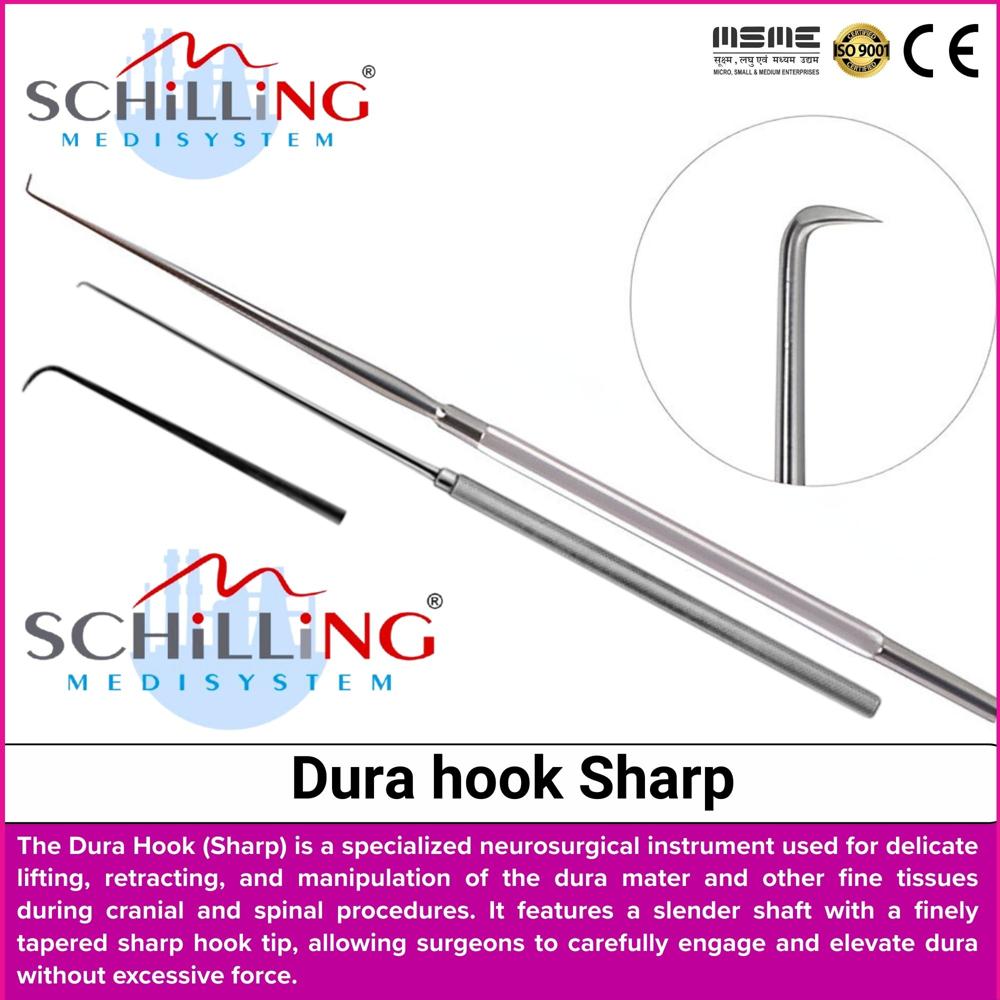 Schilling Dura Hook Sharp - Application: Surgery