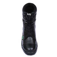 Black Color Army Shoe - Design: Solid