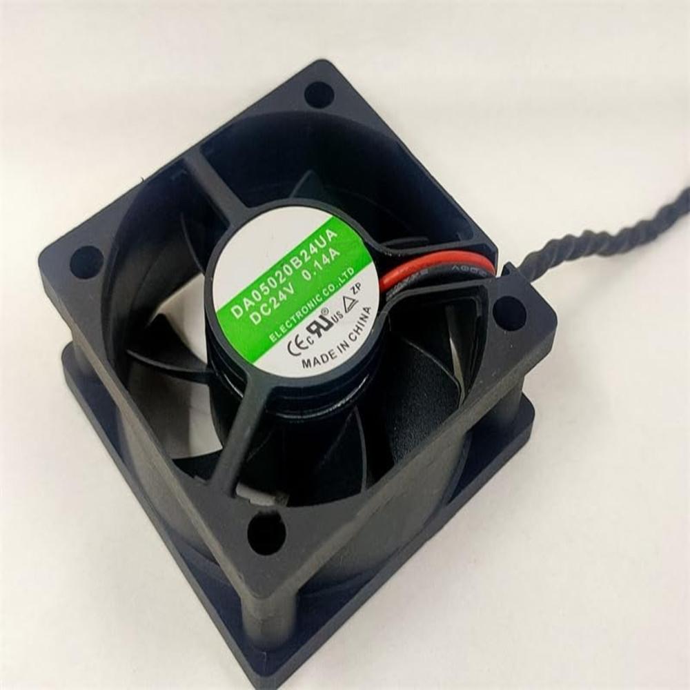 M DA05020B24UA 24V DC 0.14A 5020mm 2-Wire Double Ball Bearing Industrial Axial Cooling Fan 