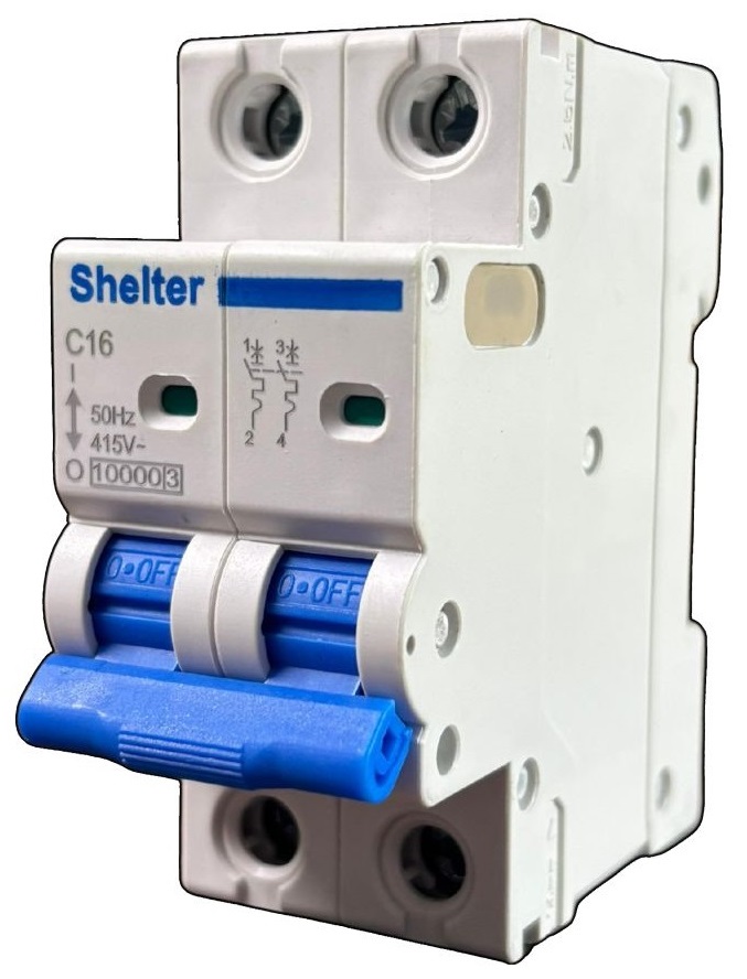 Shelter Dp 16a Ac Mcb - Material: Fire Retardant Abs Plastic