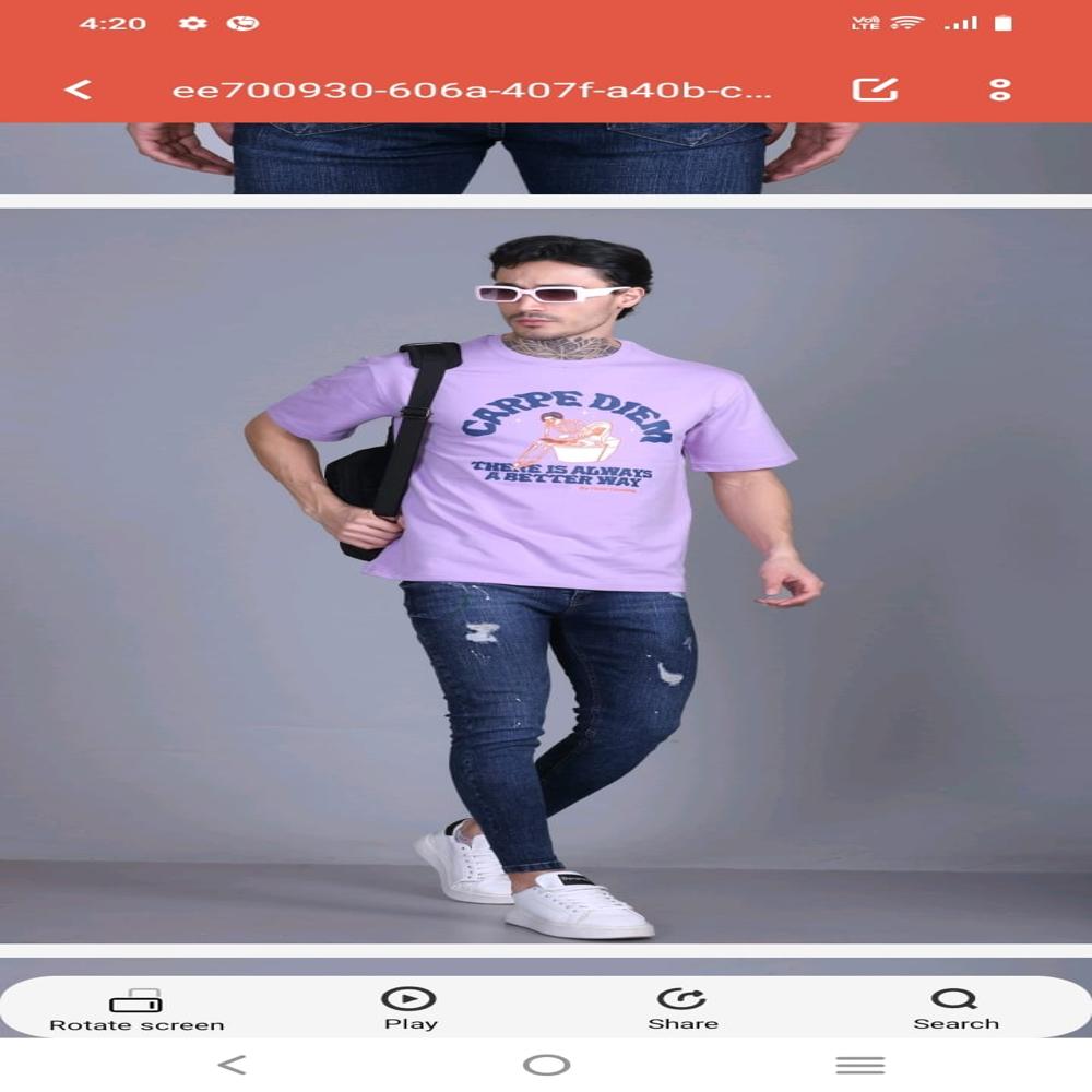  Men's oversized T-shirt 