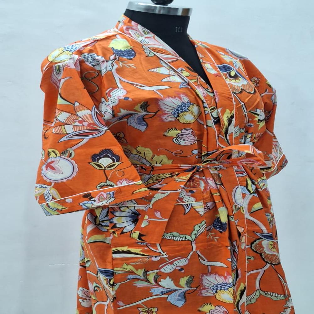 Beautiful Floral Printed bathrobe